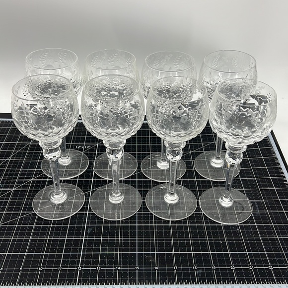 Rogaska Crystal Cut Balloon Gallia Wine
Hocks/Goblets Set of 4 Vintage RARE - Picture 15 of 17